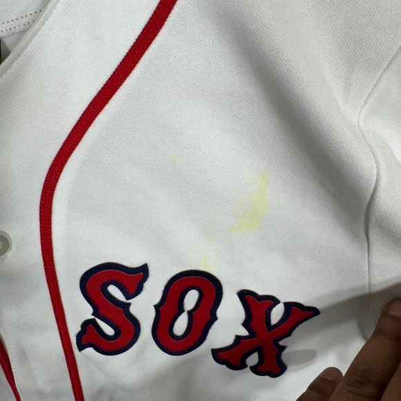 Boston Red Sox 2013 World Series Fall Classic white baseball jersey Men's Size M - Picture 3 of 8